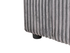 3 Seater Jumbo Cord Sofa Grey SANDORA