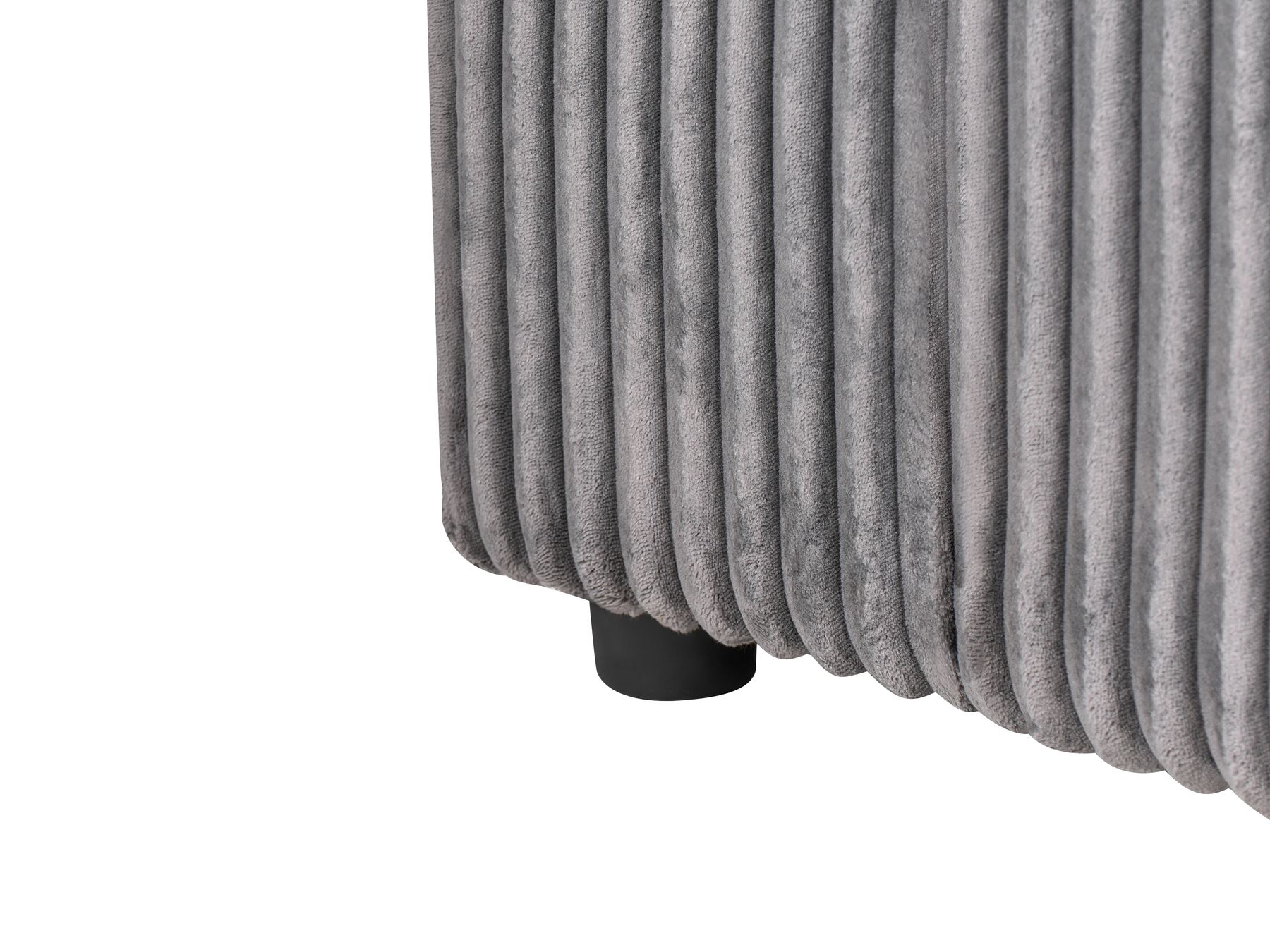 3 Seater Jumbo Cord Sofa Grey SANDORA