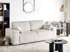 3 Seater Jumbo Cord Sofa Off White SANDORA