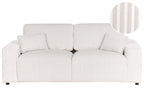 3 Seater Jumbo Cord Sofa Off White SANDORA