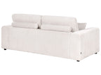 3 Seater Jumbo Cord Sofa Off White SANDORA