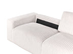 3 Seater Jumbo Cord Sofa Off White SANDORA