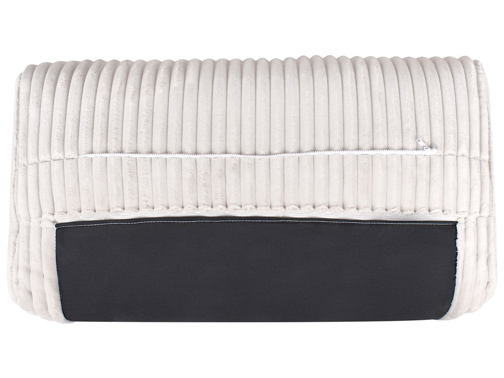 3 Seater Jumbo Cord Sofa Off White SANDORA