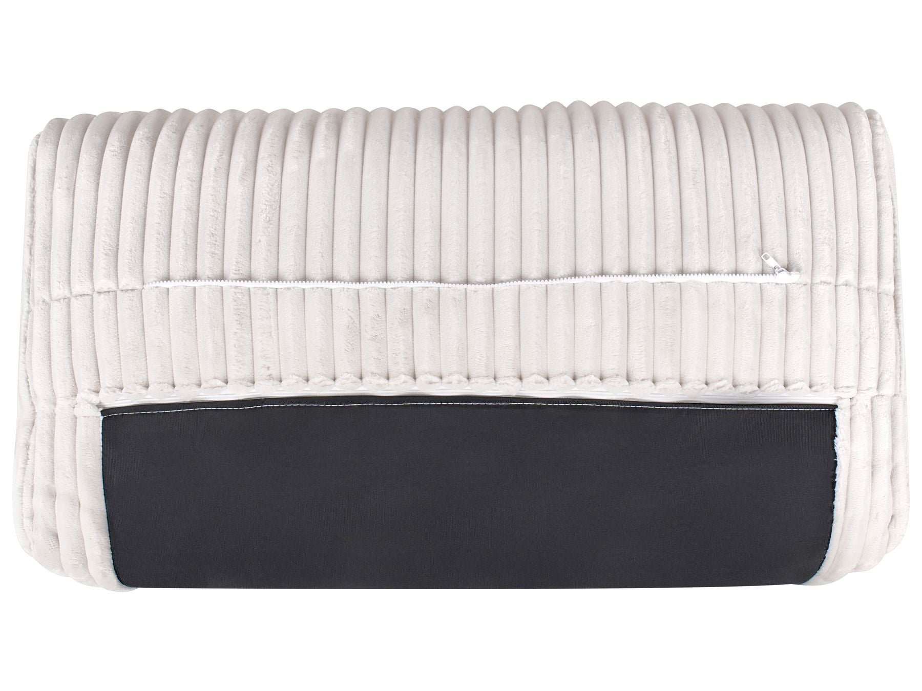 3 Seater Jumbo Cord Sofa Off White SANDORA