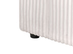 3 Seater Jumbo Cord Sofa Off White SANDORA