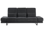 Fabric 3 Seater Sofa Black IKAST