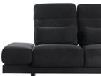 Fabric 3 Seater Sofa Black IKAST