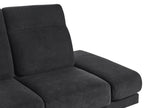 Fabric 3 Seater Sofa Black IKAST