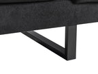 Fabric 3 Seater Sofa Black IKAST