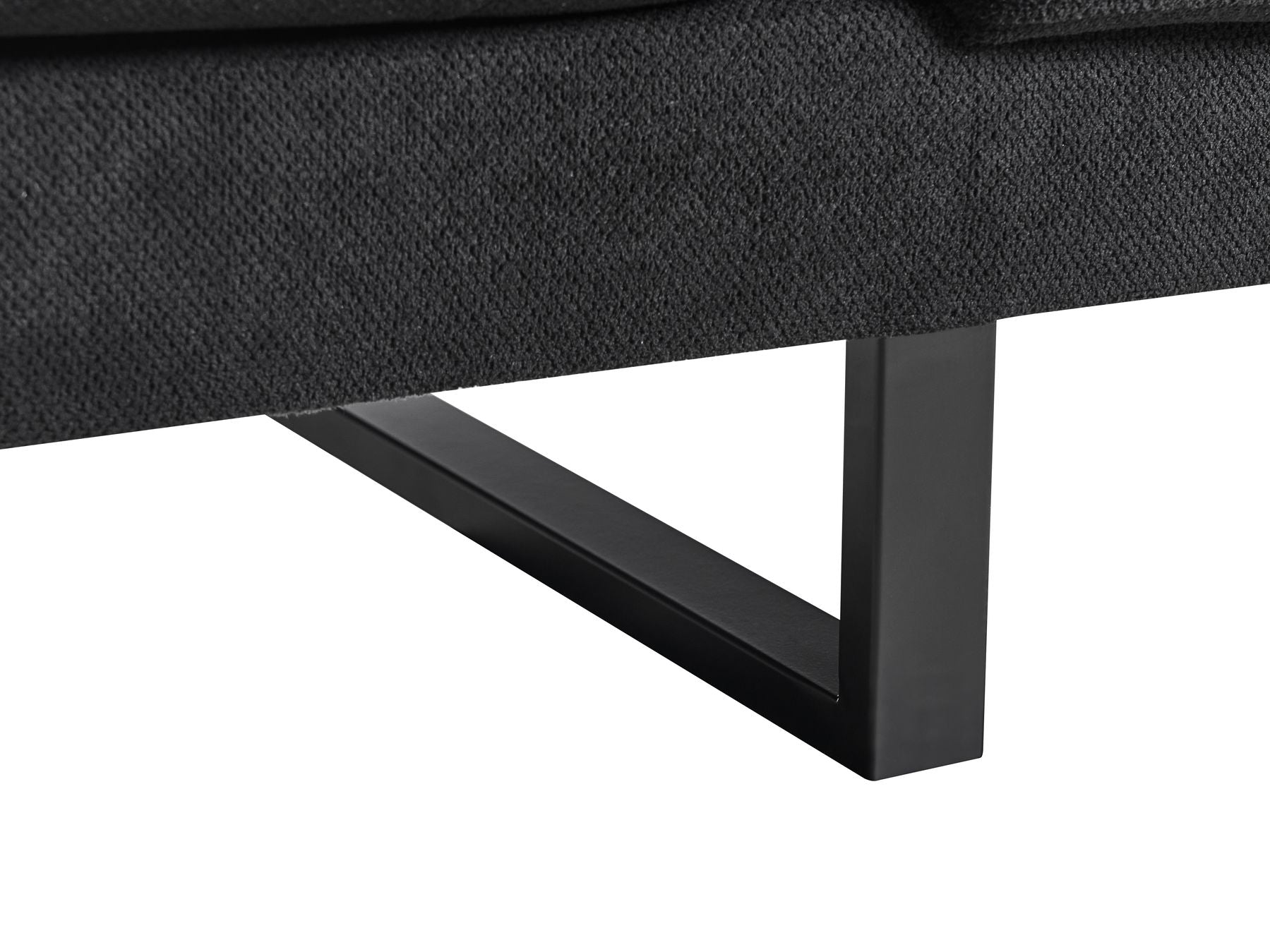 Fabric 3 Seater Sofa Black IKAST