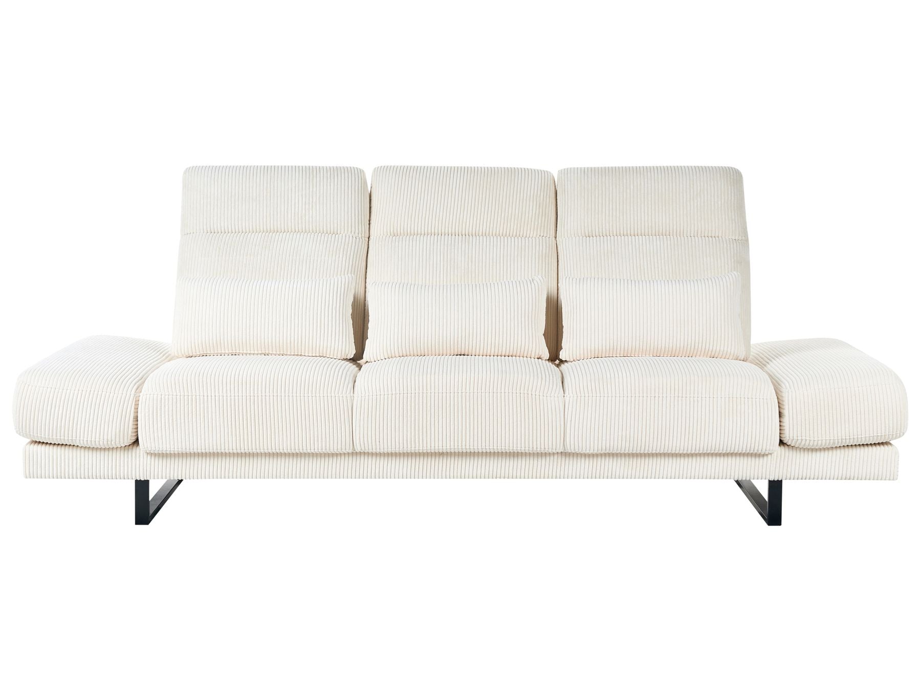 Jumbo Cord 3 Seater Sofa Light Beige IKAST