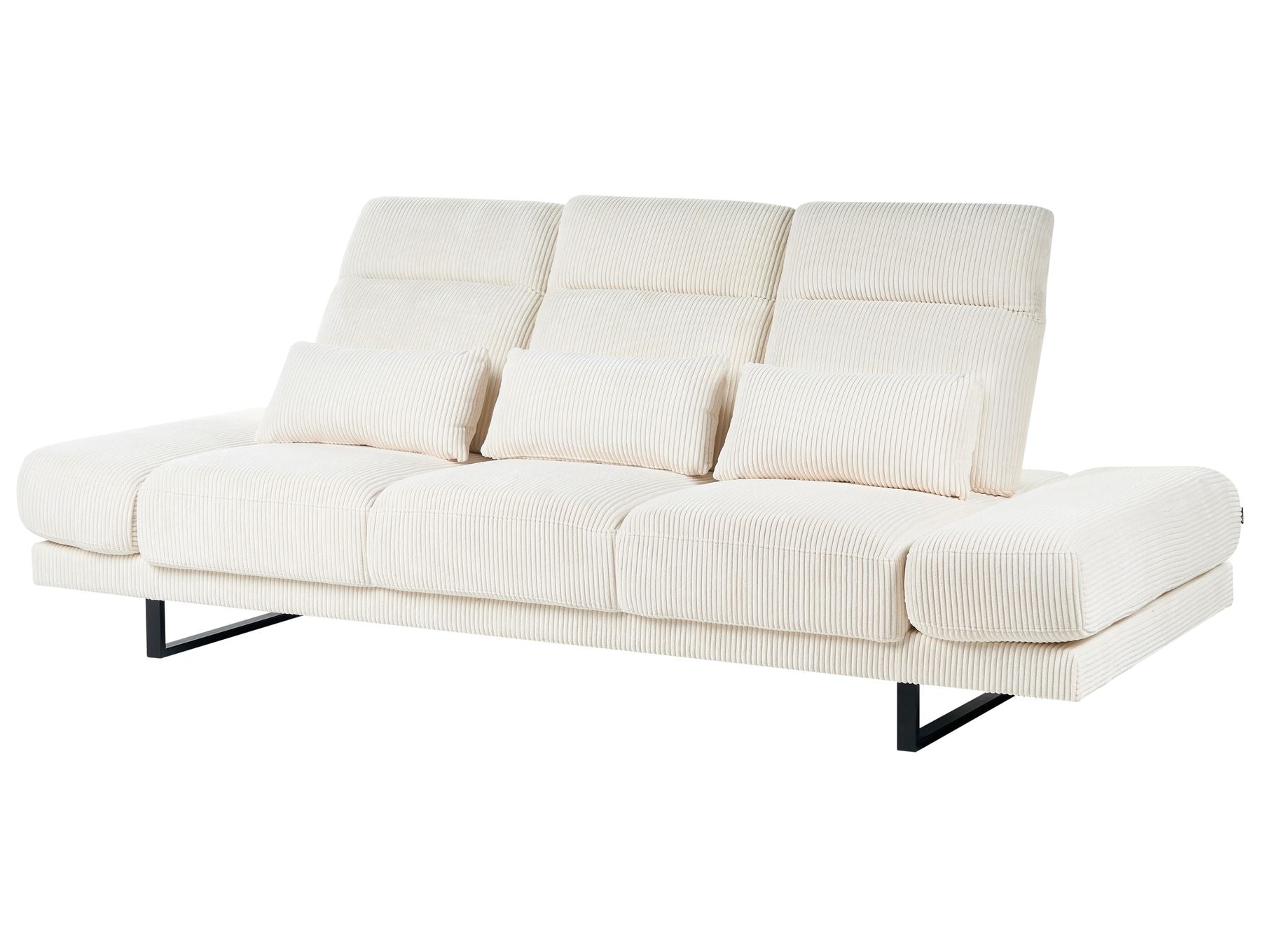 Jumbo Cord 3 Seater Sofa Light Beige IKAST