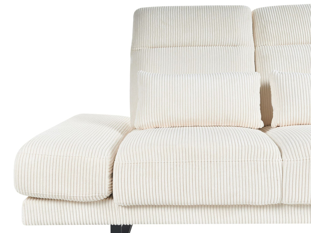 Jumbo Cord 3 Seater Sofa Light Beige IKAST