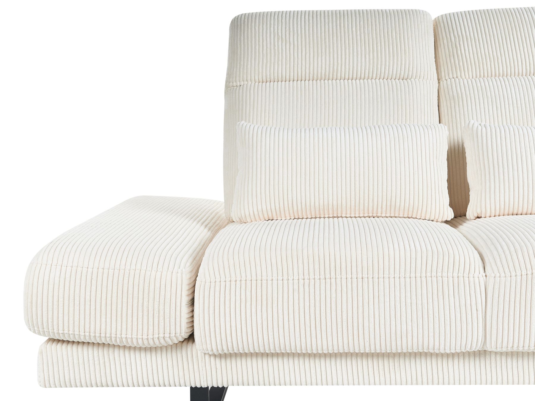 Jumbo Cord 3 Seater Sofa Light Beige IKAST