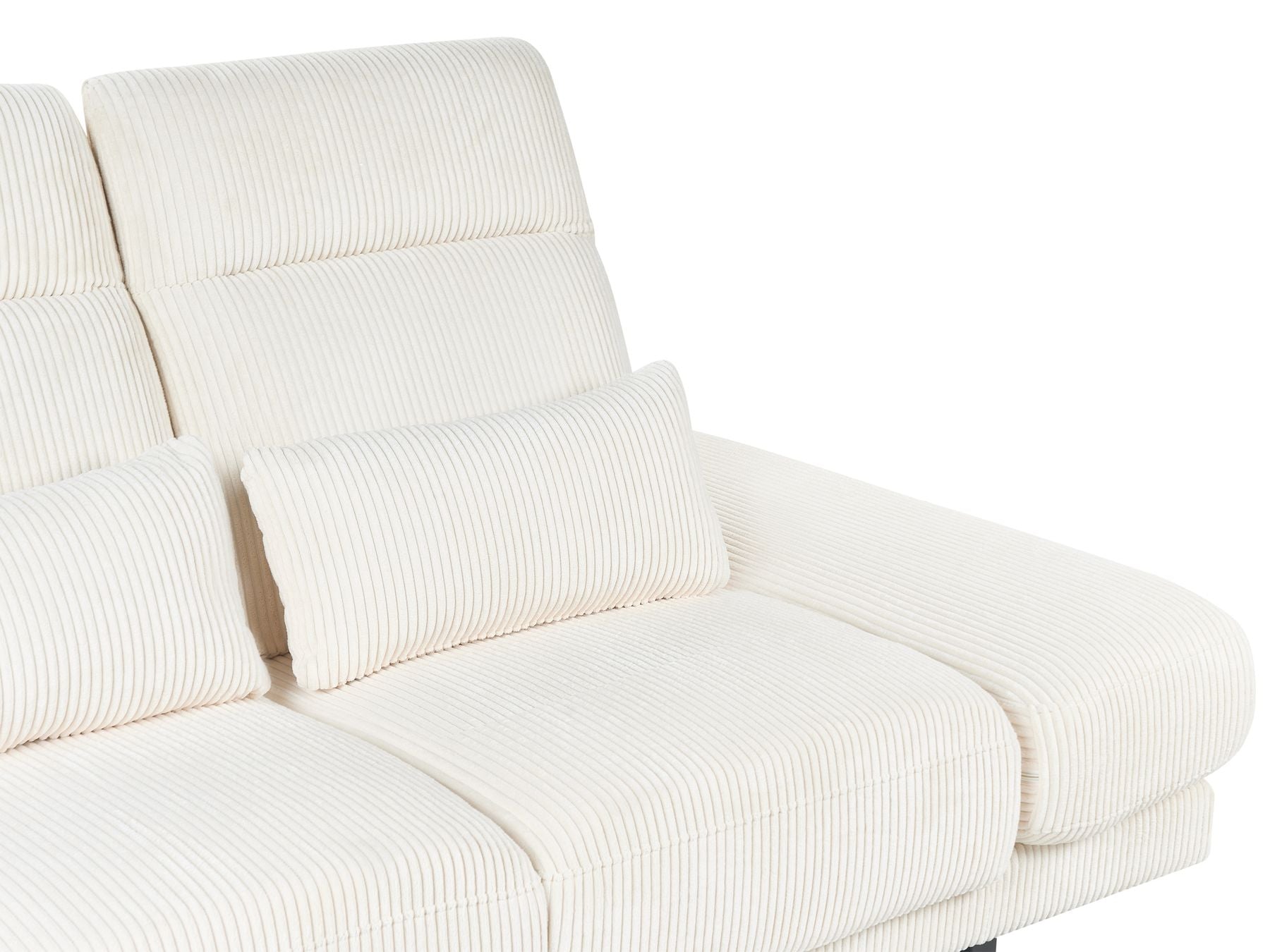 Jumbo Cord 3 Seater Sofa Light Beige IKAST