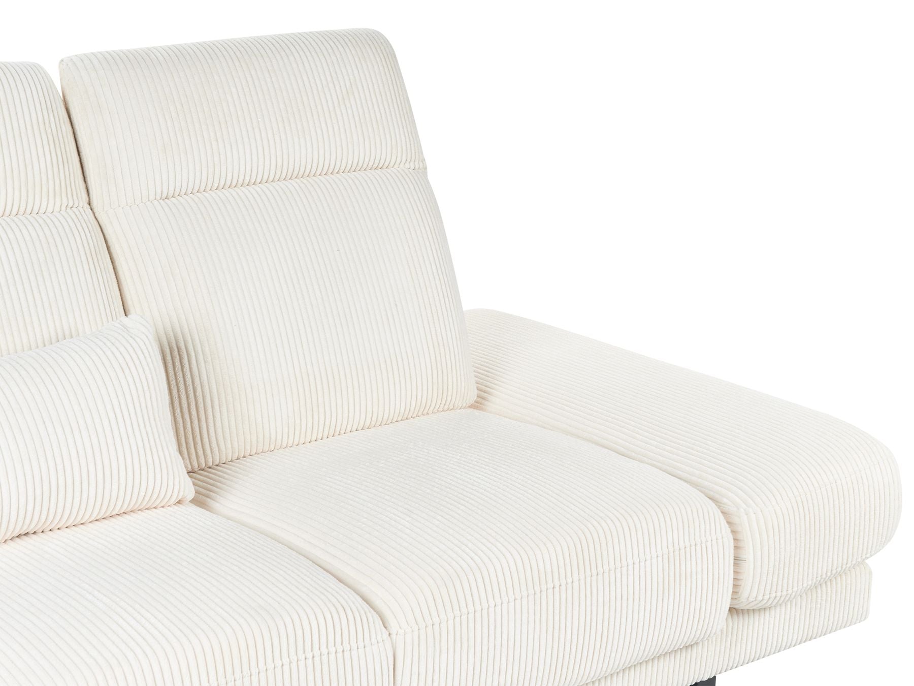 Jumbo Cord 3 Seater Sofa Light Beige IKAST