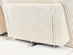 Jumbo Cord 3 Seater Sofa Light Beige IKAST