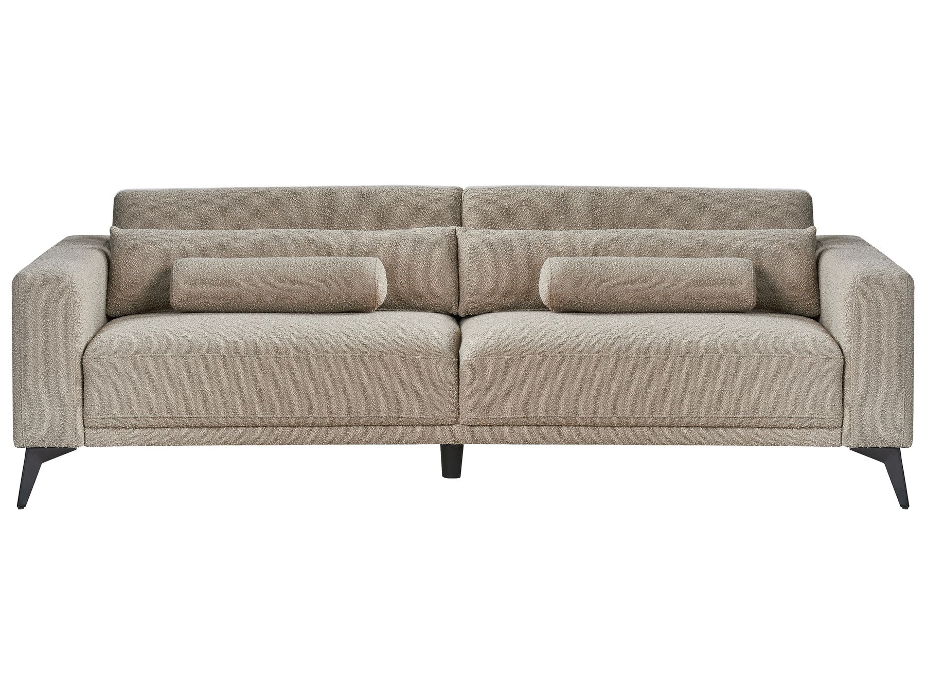 3 Seater Boucle Sofa Taupe ANGE