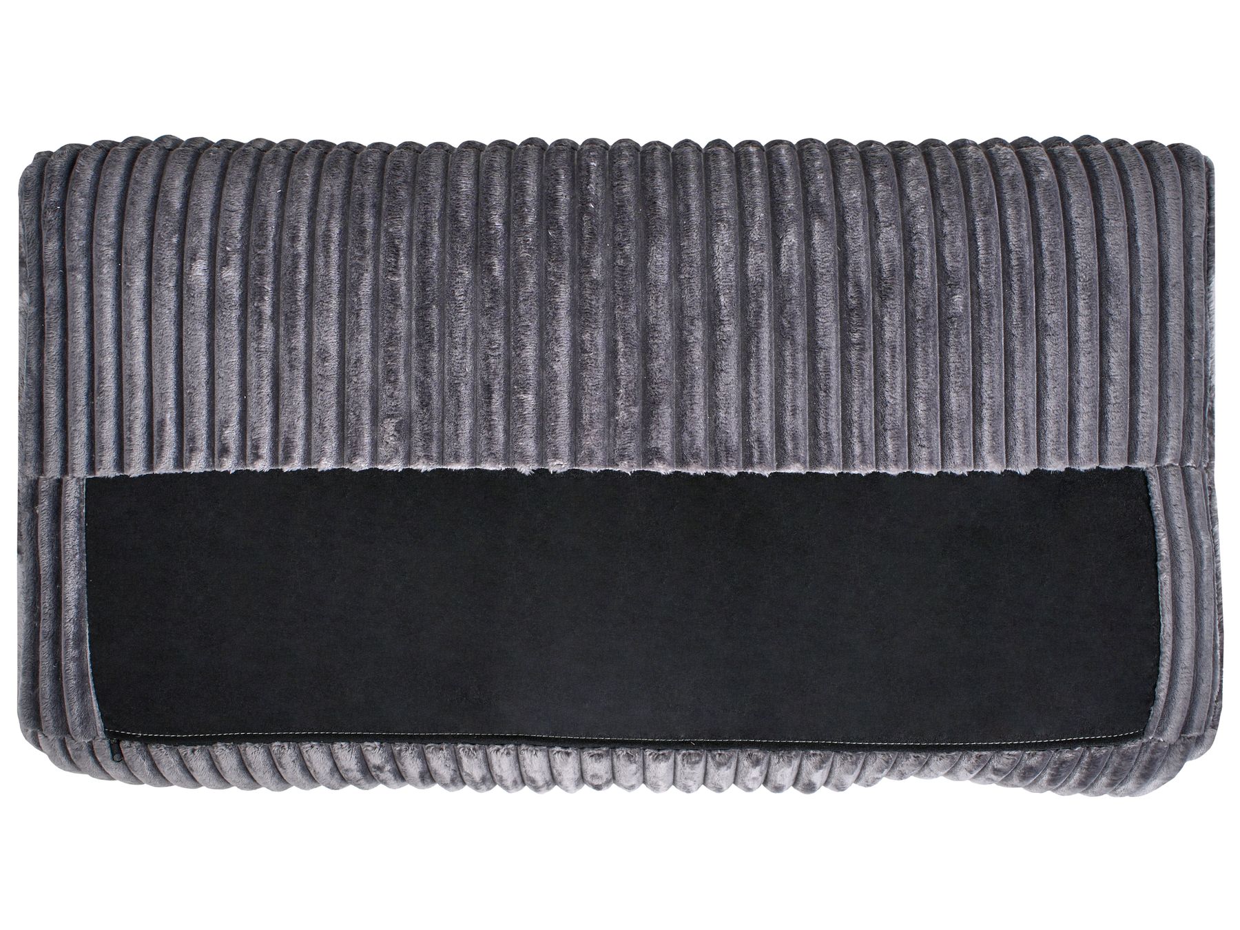 Corner Sofa LOFOTEN Corduroy Dark Grey 3 Seater Right Hand