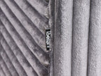 Corner Sofa LOFOTEN Corduroy Dark Grey 3 Seater Right Hand