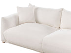 3 Seater Boucle Sofa Off-White LUVOS