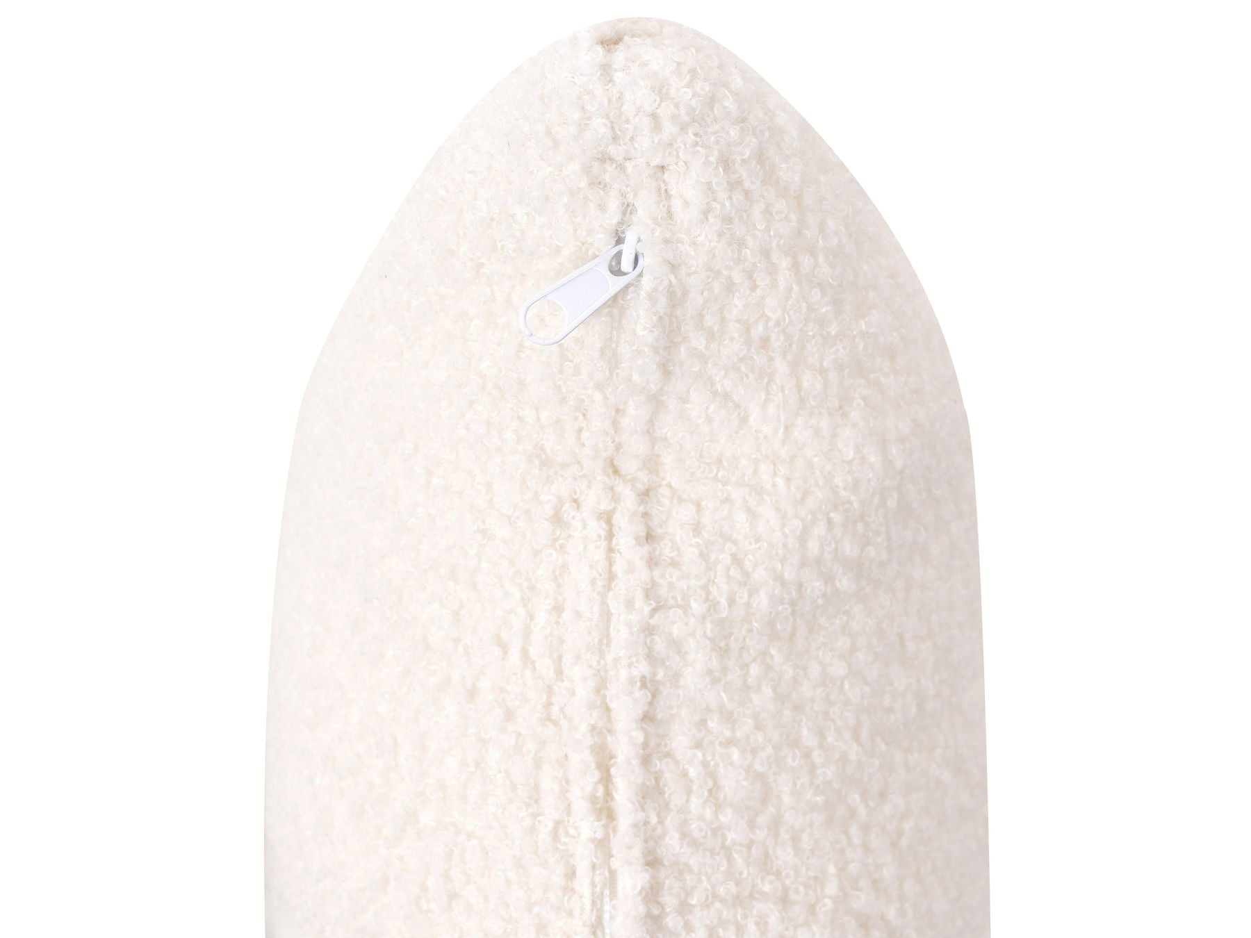 3 Seater Boucle Sofa Off-White LUVOS