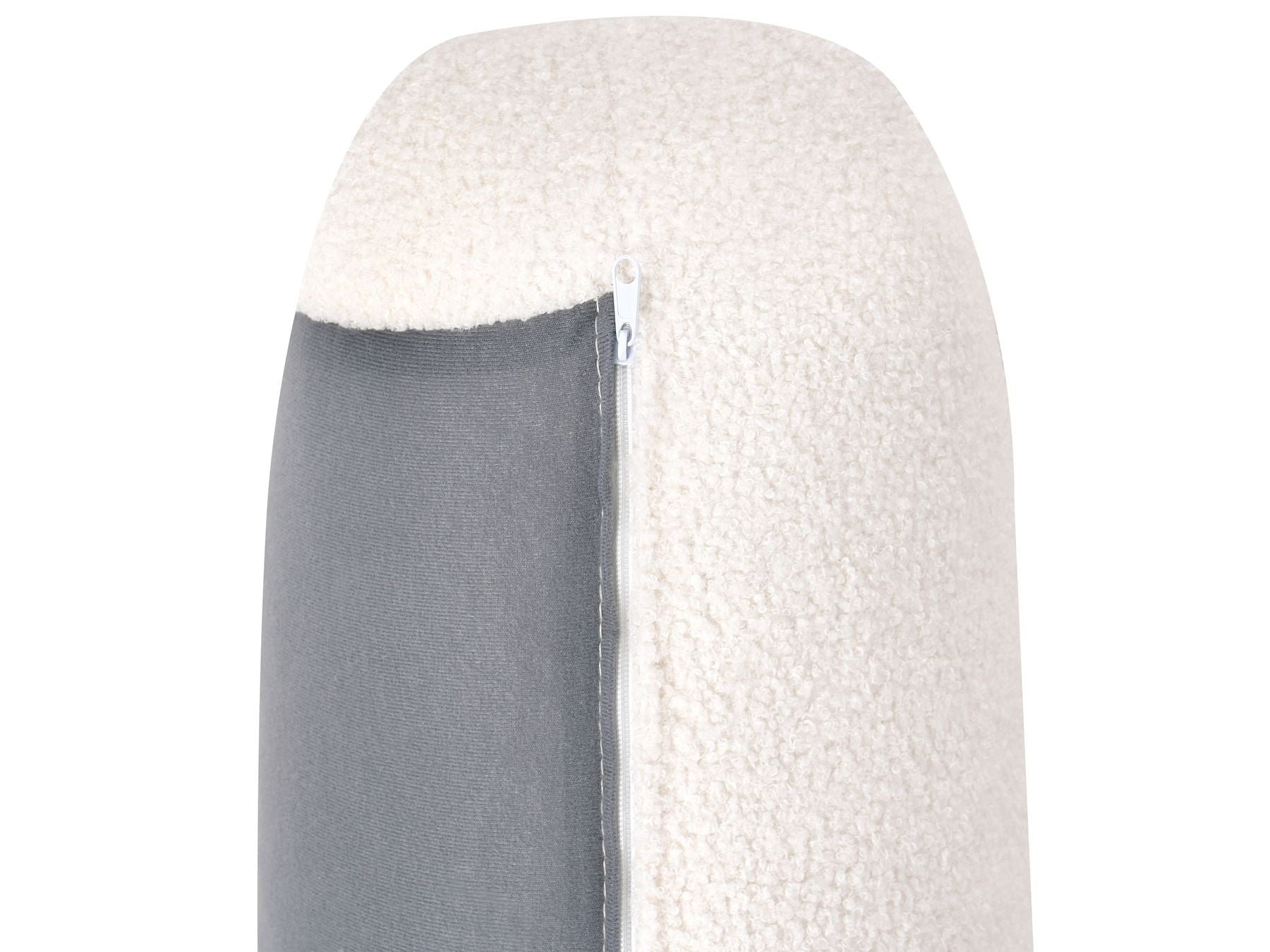 3 Seater Boucle Sofa Off-White LUVOS