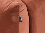 3 Seater Velvet Sofa Golden Brown LUVOS