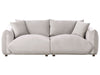 3 Seater Velvet Sofa Taupe