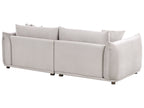 3 Seater Velvet Sofa Taupe LUVOS