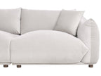 3 Seater Velvet Sofa Taupe LUVOS