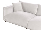 3 Seater Velvet Sofa Taupe LUVOS