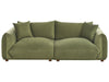 3 Seater Velvet Sofa Green