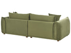 3 Seater Velvet Sofa Green LUVOS