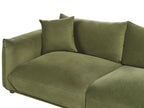 3 Seater Velvet Sofa Green LUVOS