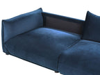 3 Seater Velvet Sofa Dark Blue LUVOS