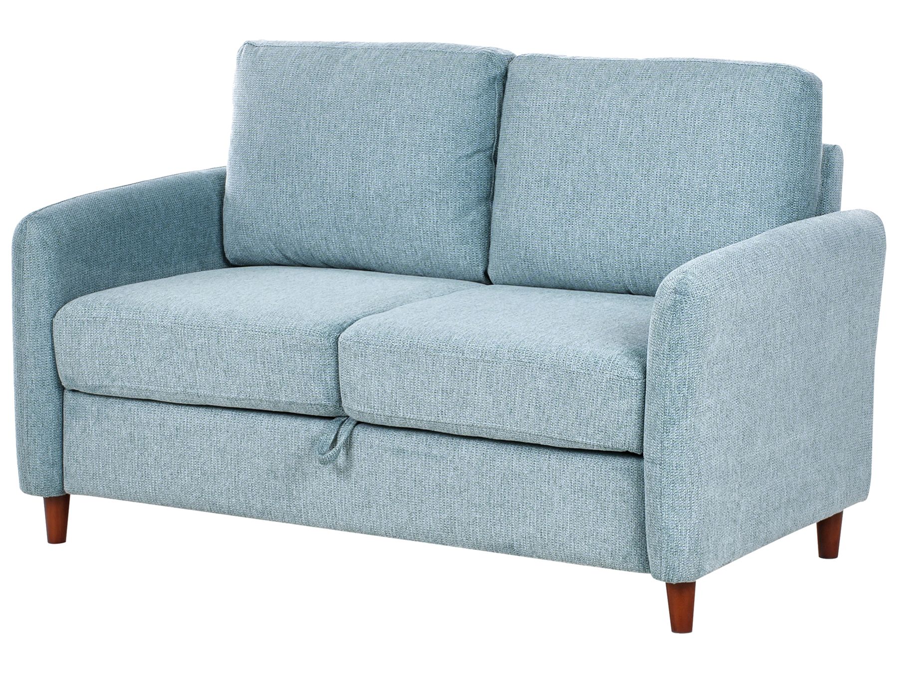 2 Seater Fabric Sofa with Storage Blue MARE