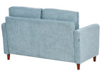 2 Seater Fabric Sofa with Storage Blue MARE