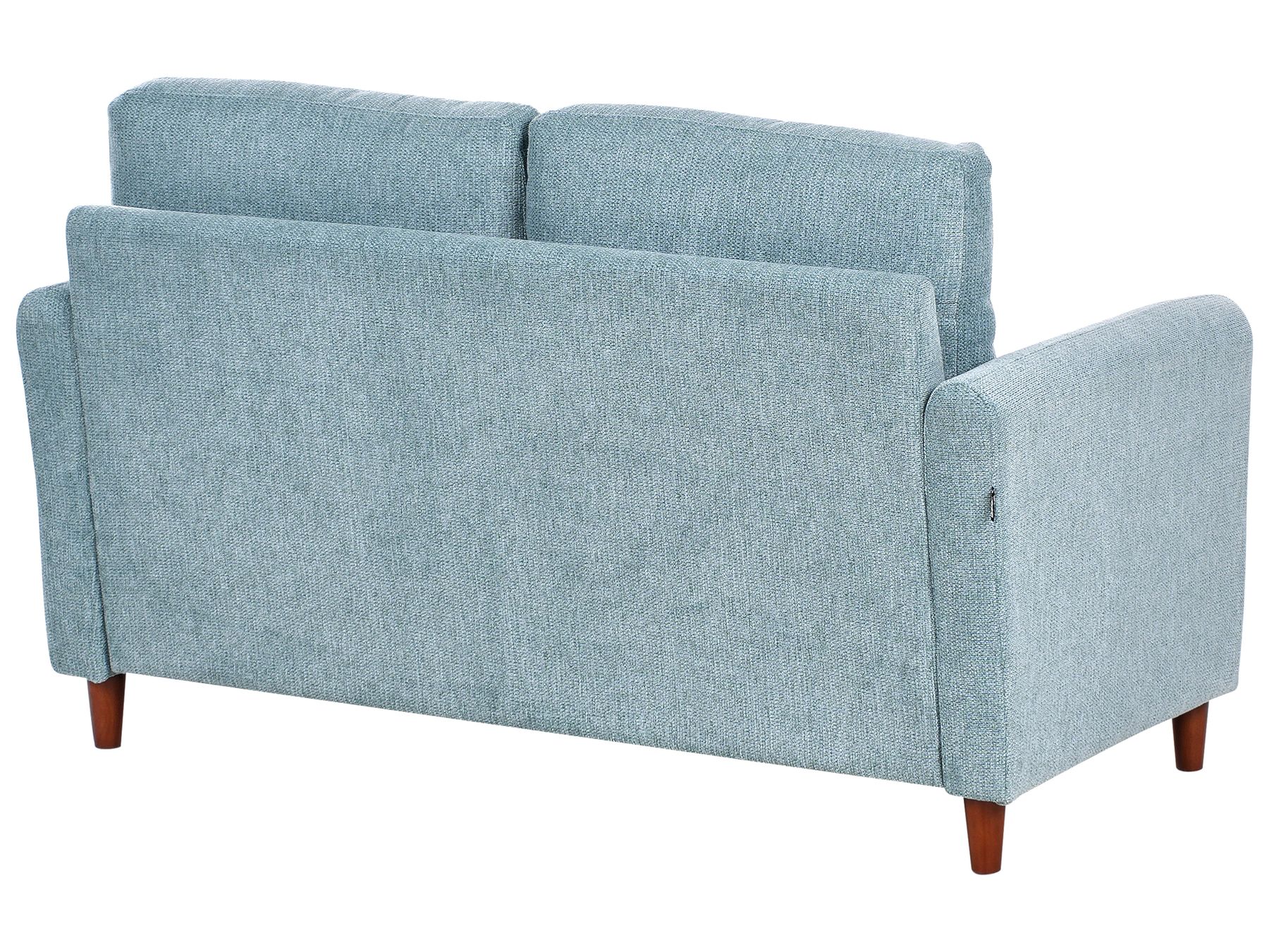 2 Seater Fabric Sofa with Storage Blue MARE