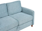 2 Seater Fabric Sofa with Storage Blue MARE