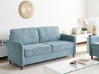 3 Seater Fabric Sofa with Storage Blue MARE