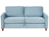 3 Seater Fabric Sofa with Storage Blue