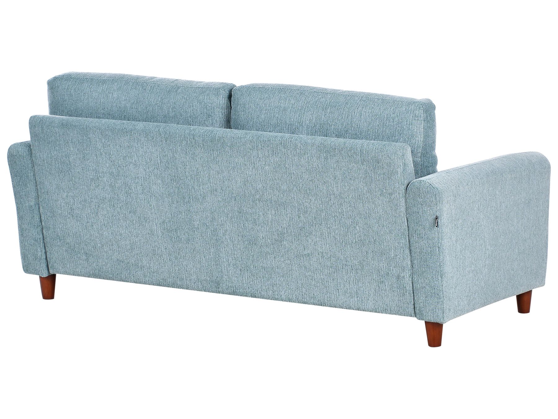 3 Seater Fabric Sofa with Storage Blue MARE