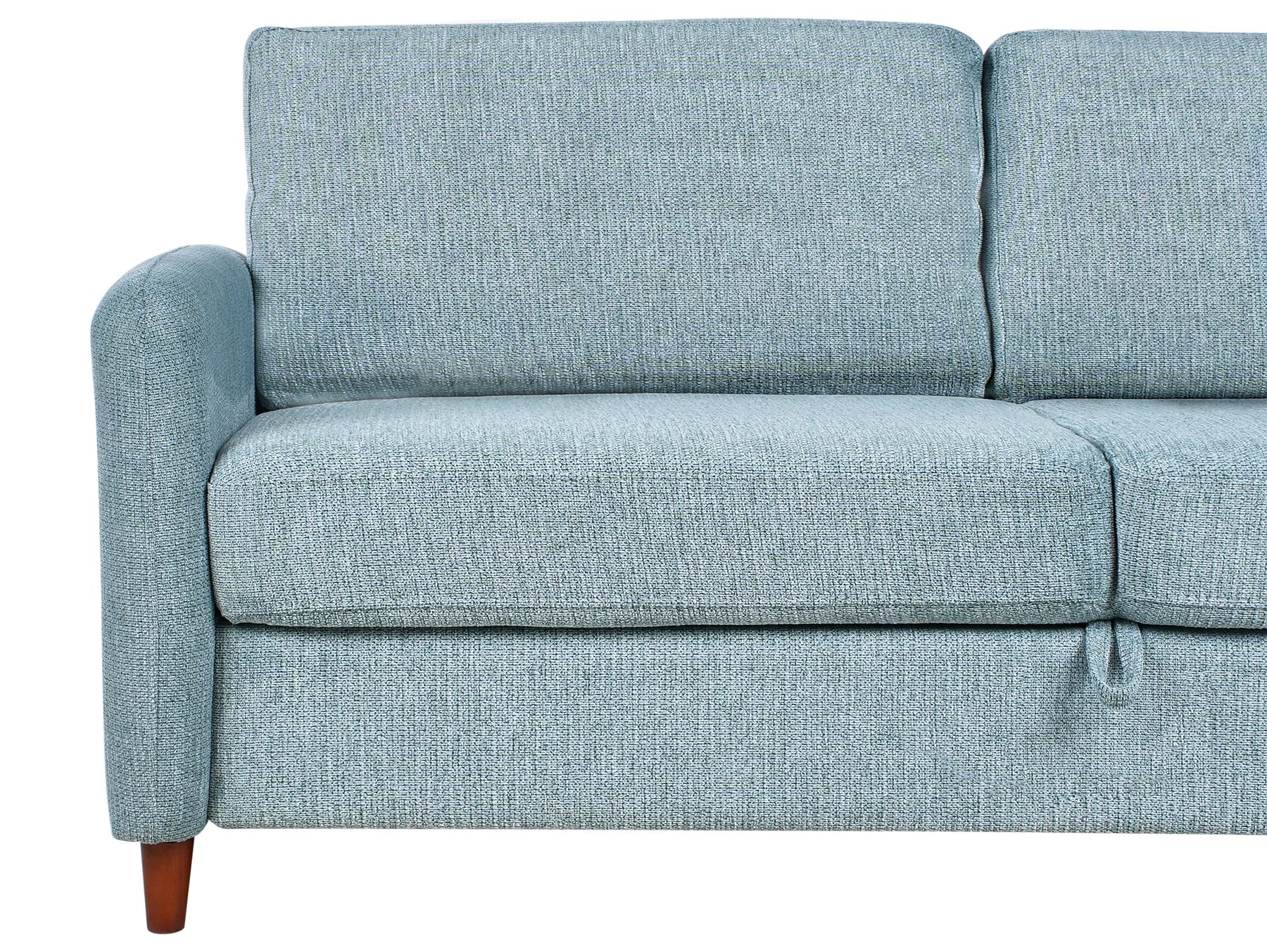 3 Seater Fabric Sofa with Storage Blue MARE