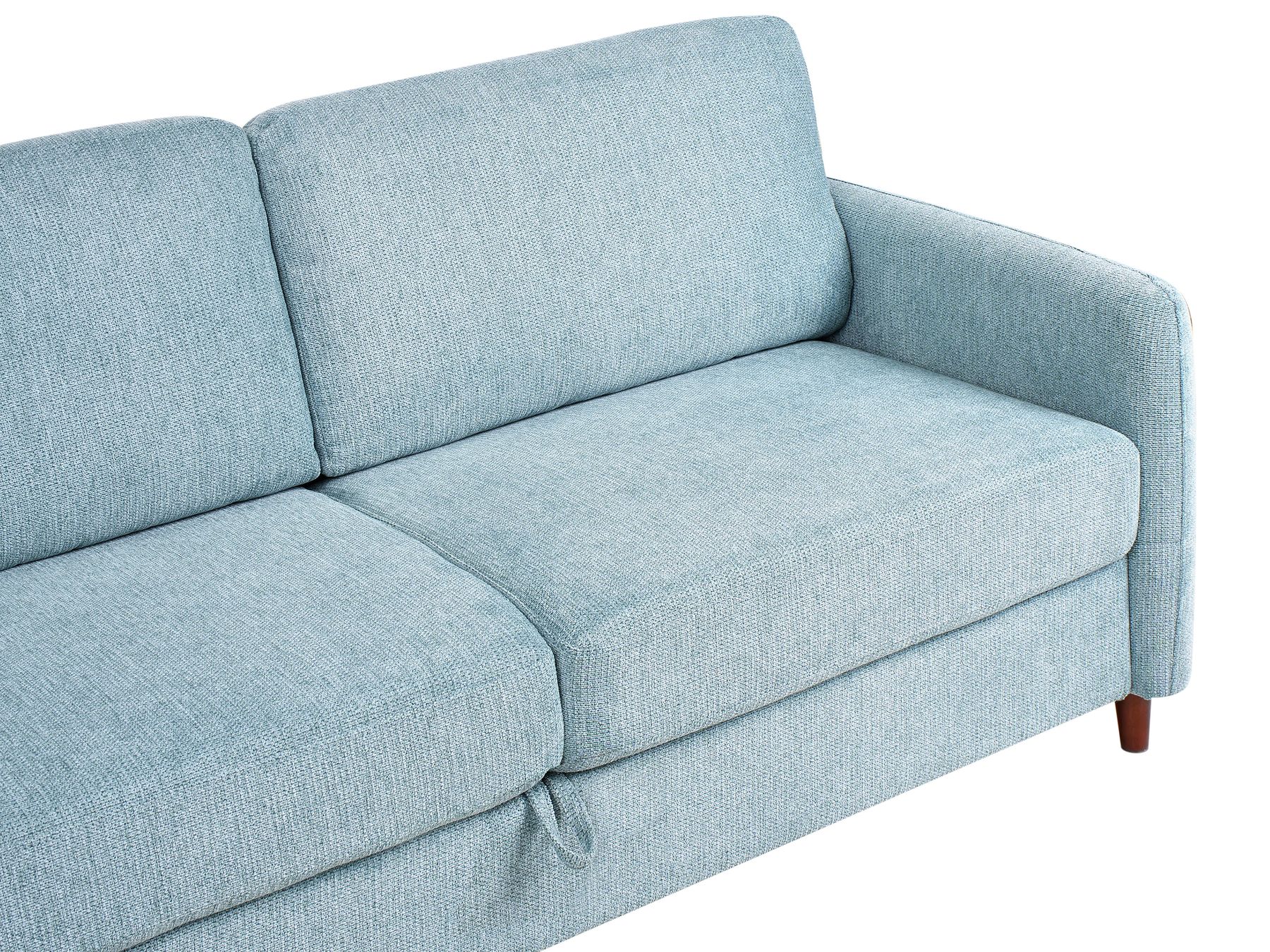 3 Seater Fabric Sofa with Storage Blue MARE
