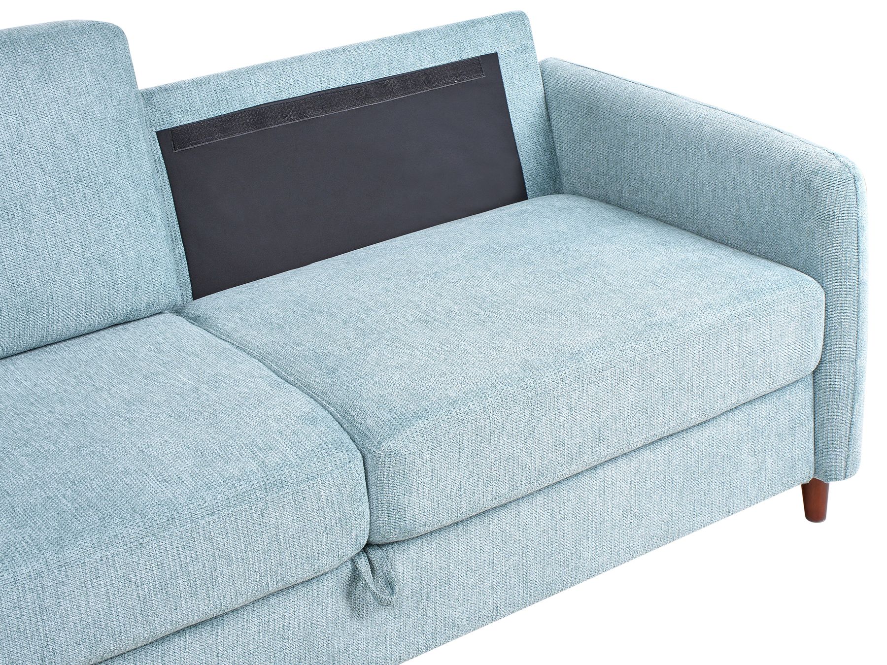 3 Seater Fabric Sofa with Storage Blue MARE