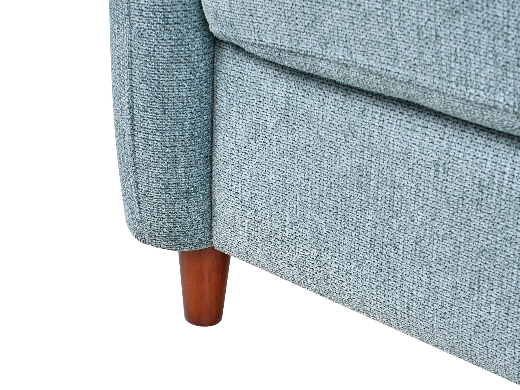 3 Seater Fabric Sofa with Storage Blue MARE