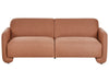 3 Seater Fabric Sofa Golden Brown