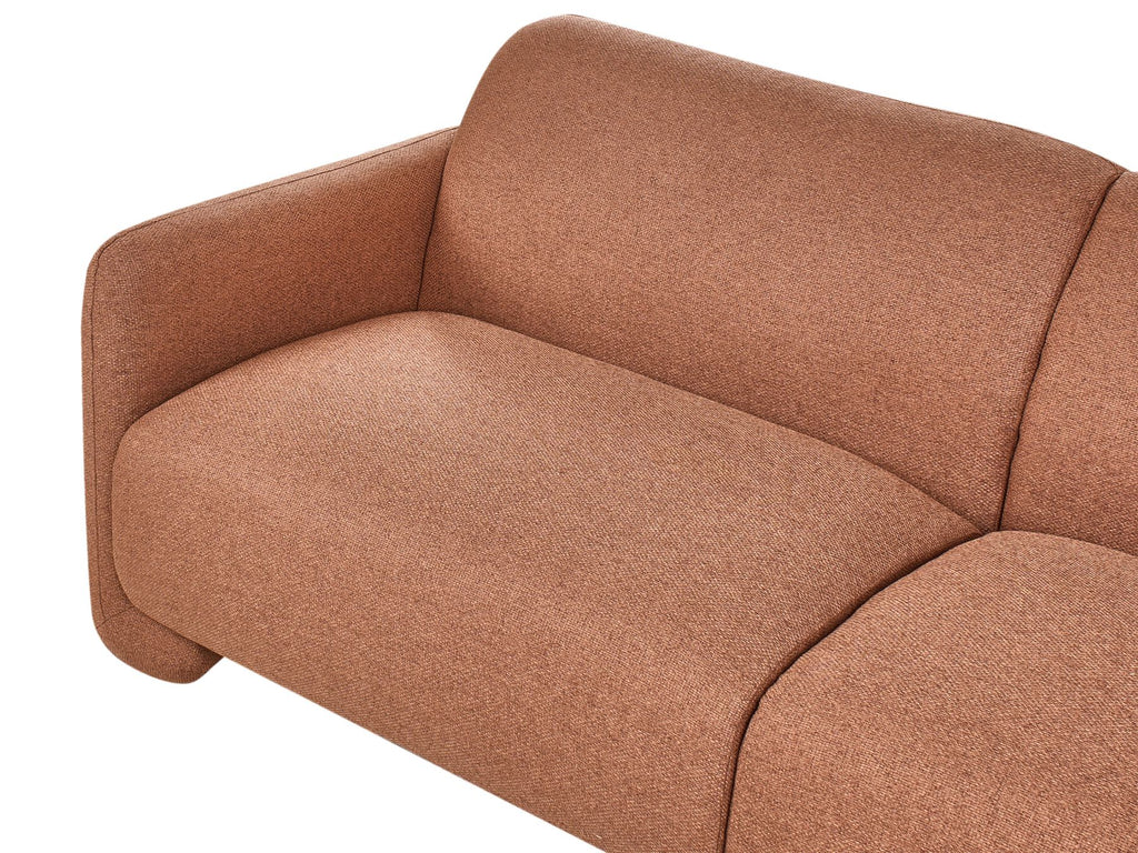 3 Seater Fabric Sofa Golden Brown SALAND
