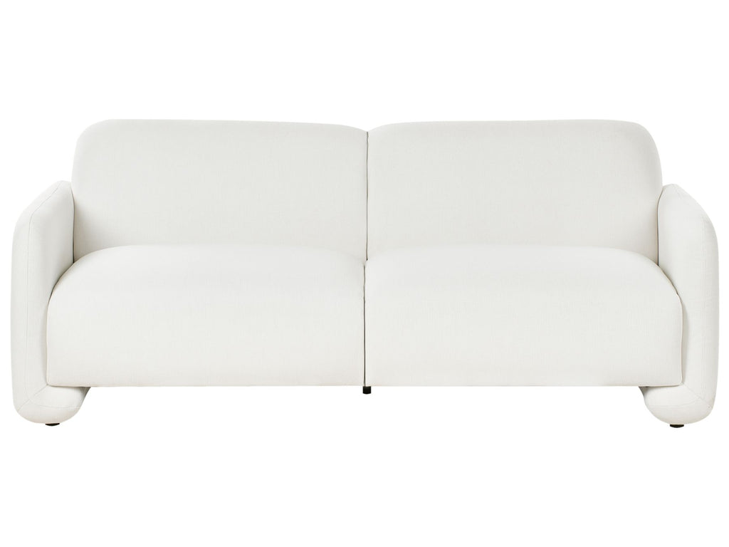 3 Seater Fabric Sofa White SALAND